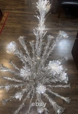 Rare 4 ft Aluminum Pom Pom Royal Pine Tree with Original Box