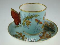 Rare Antique 19th Century Tiffany New York Royal Worcester Cup Set Circa 1880