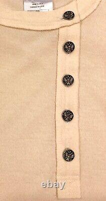 Rare Chanel 09a Ecru Cashmere Imperial Buttons Top Shirt For Jacket 38 New