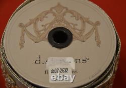 Rare D Stevens 4 Royal Summer Spring Flower Leaf Gold Jewel Pearl Wired Ribbon