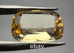 Rare Fluorescent After UV GLOW Clean Katlang Imperial Topaz Cut Gemstone