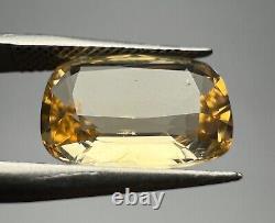 Rare Fluorescent After UV GLOW Clean Katlang Imperial Topaz Cut Gemstone