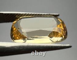 Rare Fluorescent After UV GLOW Clean Katlang Imperial Topaz Cut Gemstone