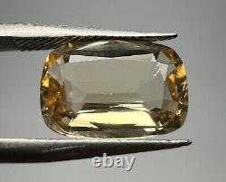 Rare Fluorescent After UV GLOW Clean Katlang Imperial Topaz Cut Gemstone