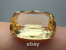 Rare Fluorescent After UV GLOW Clean Katlang Imperial Topaz Cut Gemstone