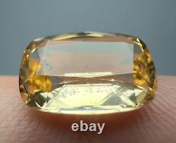 Rare Fluorescent After UV GLOW Clean Katlang Imperial Topaz Cut Gemstone