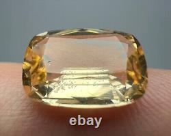 Rare Fluorescent After UV GLOW Clean Katlang Imperial Topaz Cut Gemstone