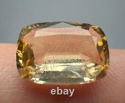 Rare Fluorescent After UV GLOW Clean Katlang Imperial Topaz Cut Gemstone