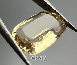 Rare Fluorescent After UV GLOW Clean Katlang Imperial Topaz Cut Gemstone