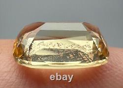 Rare Fluorescent After UV GLOW Clean Katlang Imperial Topaz Cut Gemstone