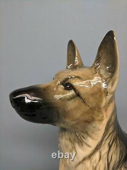 Rare Large Royal Doulton Fireside German Shepherd Alsatian Dog Figure 14 Inches