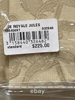 Rare NEW RALPH Lauren 1 Standard PILLOW SHAM Rue Royale Jules JACQUARD $225