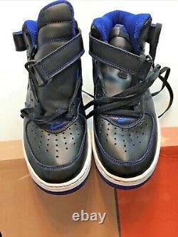Rare New Withbox Vintage 2002 Nike Air Force 1 Mid Black/Vars Royal-White Size 9.5
