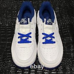 Rare Nike Air Force 1 (GS) Royal Blue White Sample Size 3.5Y Womens 5 Brand New