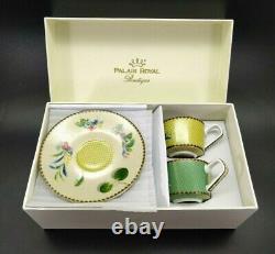 Rare OOK Plaid Royal Eye Savage Set of 2 Tea Cups