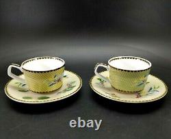 Rare OOK Plaid Royal Eye Savage Set of 2 Tea Cups