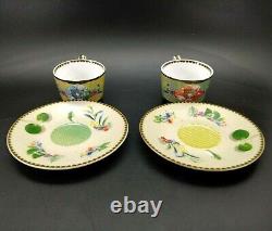 Rare OOK Plaid Royal Eye Savage Set of 2 Tea Cups