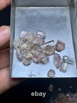 Rare Pink Topaz Rough /Imperial Topaz Terminated Crystal Facet Grade Crystal