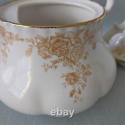 Rare Royal Albert Fine China Old Country Roses Gold Teapot, Large 6 cups