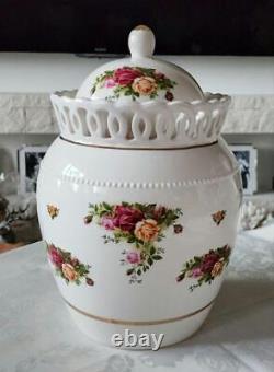 Rare Royal Albert? Old Country Rose Extra Large Biscuit Box
