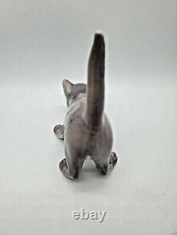 Rare Royal Copenhagen Cat Figurine Vintage Signed and Numbered 517 New