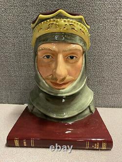 Rare Royal Doulton Bookends Falstaff & King Henry V D7088 & D7089 Mint in Box