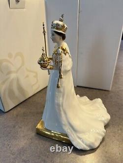 Rare Royal Doulton Figure Her Majesty Queen Elizabeth II HN 4372 Golden Jubilee