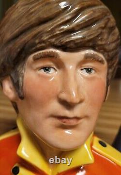 Rare Royal Doulton John Lennon New Colourway Red Character Jug, 5.5 Ltd Ed 1000