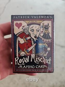 Rare Royal Mischief v1 Edition Playing Cards by Patrick Valenza 2015 NewithSealed