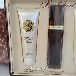 Rare Royal Secret Gift Set 3.3oz 100ml Cologne Body Cream Wash Five Star Set VTG