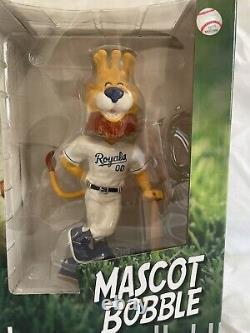 Rare! SLUGGERRR Kansas City Royals 2011 MLB Mascot Bobble-Tail Bobblehead NIB