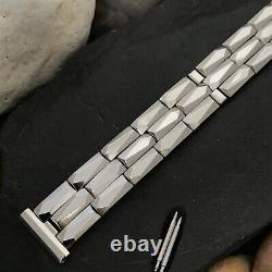 Rare Stainless Kreisler Imperial Coffin Link Long nos 1950s Vintage Watch Band
