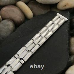 Rare Stainless Kreisler Imperial Coffin Link Long nos 1950s Vintage Watch Band