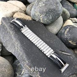 Rare Stainless Steel 19mm Eton Imperial USA nos 1960s Vintage Watch Band
