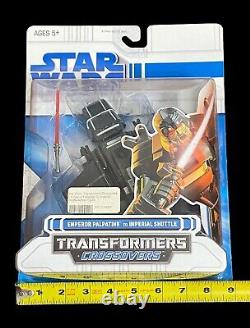 Rare! Star Wars Transformers Crossovers Emperor Palatine To Imperial Shuttle