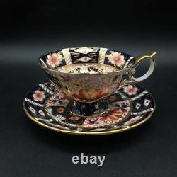 Rare Unique Royal Crown Derby Imari 2451 Tea Cup & Saucer Set Mint In Box Cs315