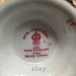 Rare Unique Royal Crown Derby Imari 2451 Tea Cup & Saucer Set Mint In Box Cs315