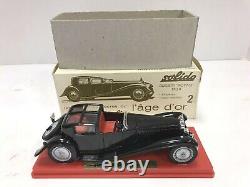 Rare Vintage 143 Scale #136 Solido Bugatti Royale 1930 New In Box Free Ship