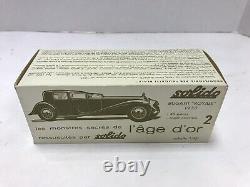 Rare Vintage 143 Scale #136 Solido Bugatti Royale 1930 New In Box Free Ship