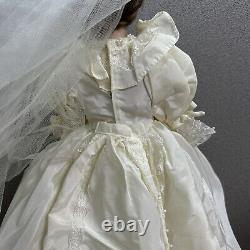 Rare Vintage 1985 Danbury Mint Princess Diana Bride Doll Royal Wedding Dress Nib