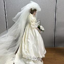 Rare Vintage 1985 Danbury Mint Princess Diana Bride Doll Royal Wedding Dress Nib