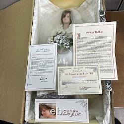 Rare Vintage 1985 Danbury Mint Princess Diana Bride Doll Royal Wedding Dress Nib