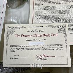 Rare Vintage 1985 Danbury Mint Princess Diana Bride Doll Royal Wedding Dress Nib