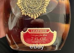 Rare Vintage Max Factor Royal Regiment Leather Cologne For Men 7 Fl. Oz