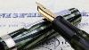 Rare Waterman S Ideal No 7 In Emerald Ray Celluloid Yellow Keyhole Nib