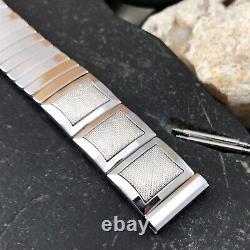 Rare White Gold-Filled 17.25mm 1959 Flex-Let USA Imperial Vintage Watch Band nos