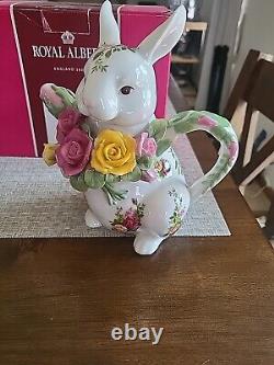 Royal Albert England Rabbit Teapot Vintage 1962 Antique Super Rare New Other Box