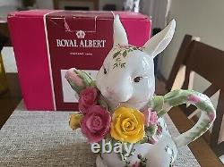 Royal Albert England Rabbit Teapot Vintage 1962 Antique Super Rare New Other Box