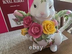 Royal Albert England Rabbit Teapot Vintage 1962 Antique Super Rare New Other Box