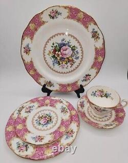 Royal Albert Lady Carlyle Collection Of Rare 5 Piece Setting